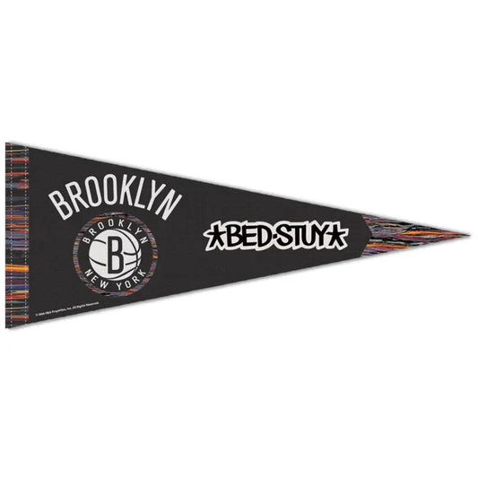 NBA CITY EDITION 2025-2026 BROOKLYN NETS PREMIUM PENNANT 12X30