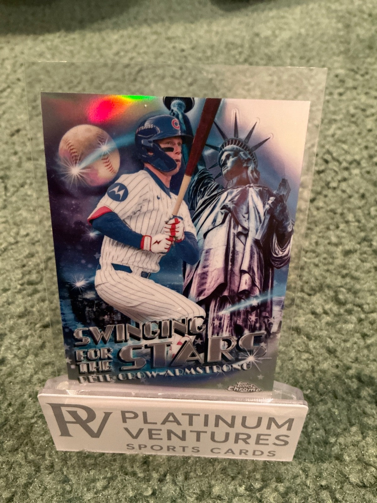 2026 Topps Series 2 - Swinging with the Stars Chrome Pete Crow-Armstrong #SWS-11