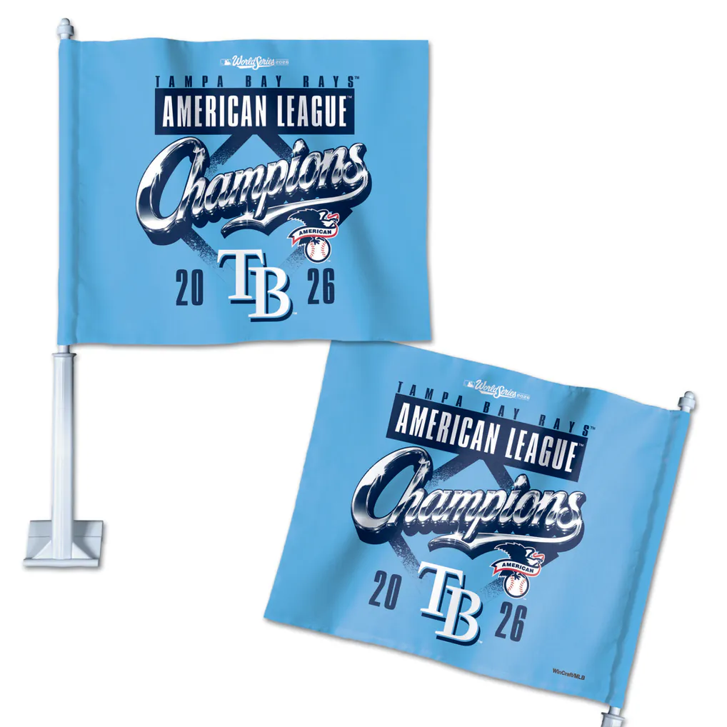 2026 MLB AL Champions Tampa Bay Rays Car Flag ALCS World Series