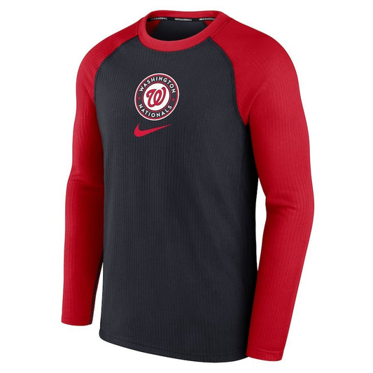 Washington Nationals Nike MLB Authentic Collection Game Raglan Long Sleeve