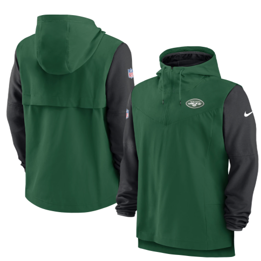 Nike New York Jets Sideline Hoodie Pullover Sweatshirt Jacket