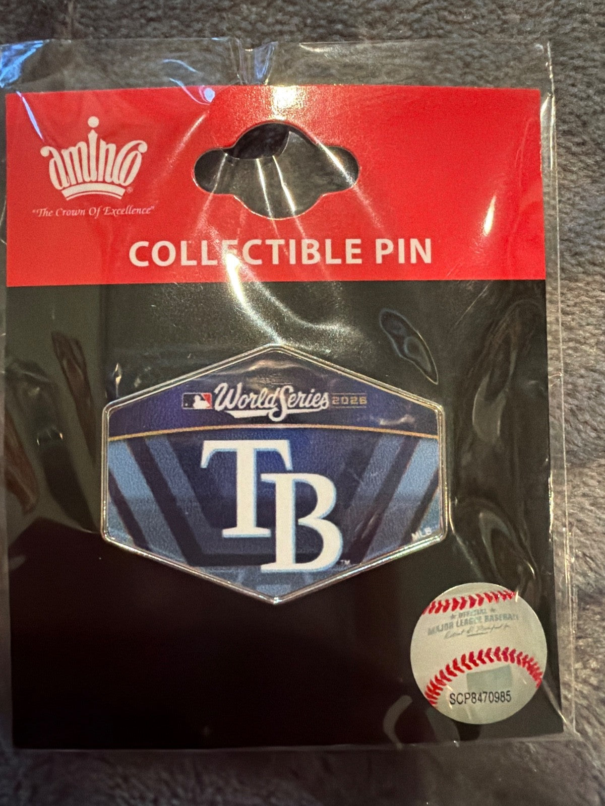 2026 MLB AL Champions Tampa Bay Rays  Collector Pin V4 ALCS World Series Brewers