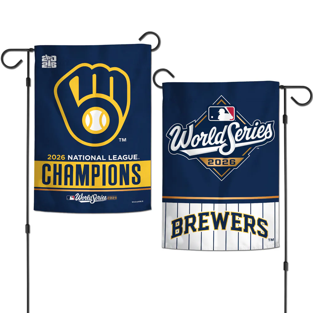 2026 MLB NL Champions Milwaukee Brewers Garden Flag NLCS World Series