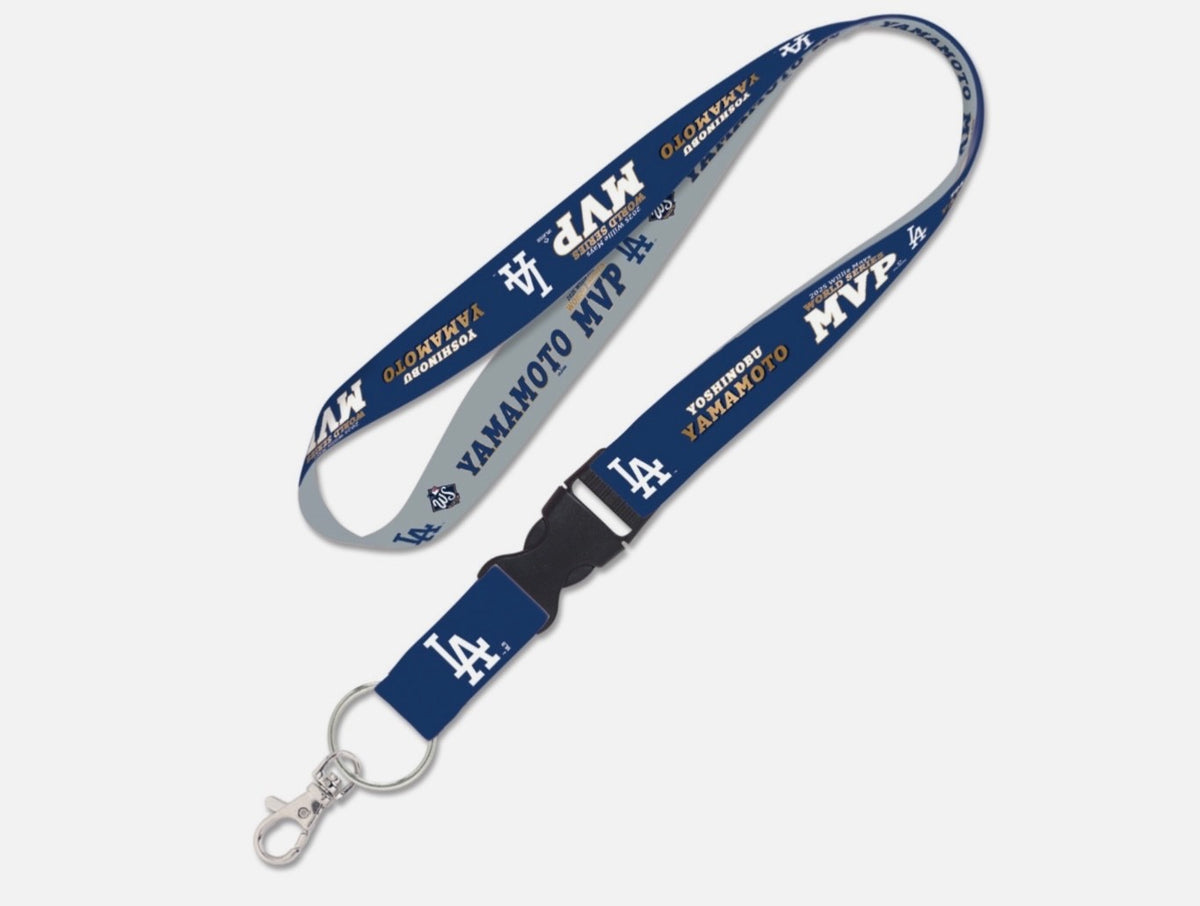 2025 World Series Champions MVP Lanyard Yoshinobu Yamamoto Los Angeles Dodgers