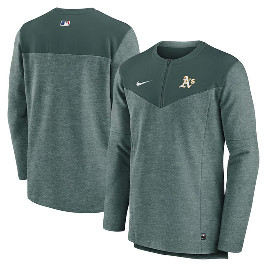 Oakland Athletics Nike Authentic Collection Game Time Half Zip Large