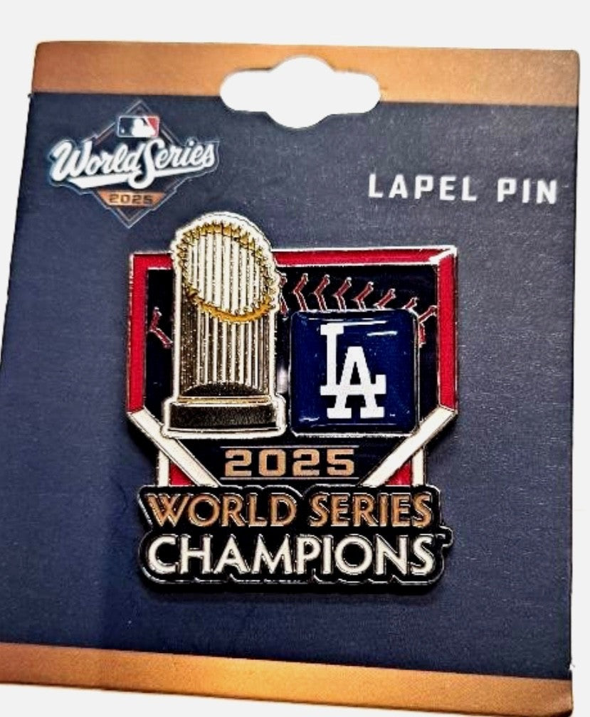 2025 World Series Champions  Los Angeles Dodgers Trophy Pin