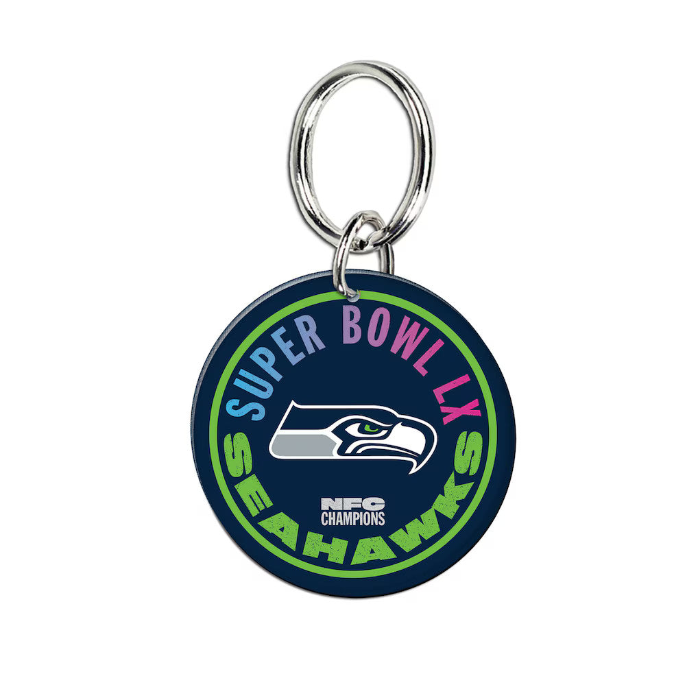 2025 NFL NFC CHAMPIONS SEATTLE SEAHAWKS KEY RING SUPER BOWL 60 LX 2026