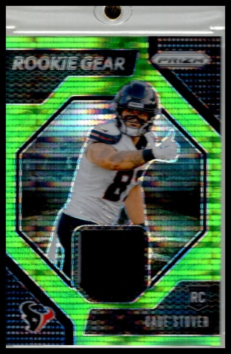 2024 Panini Prizm - Rookie Gear Cade Stover #RG-CSR Neon Green Pulsar Prizm...