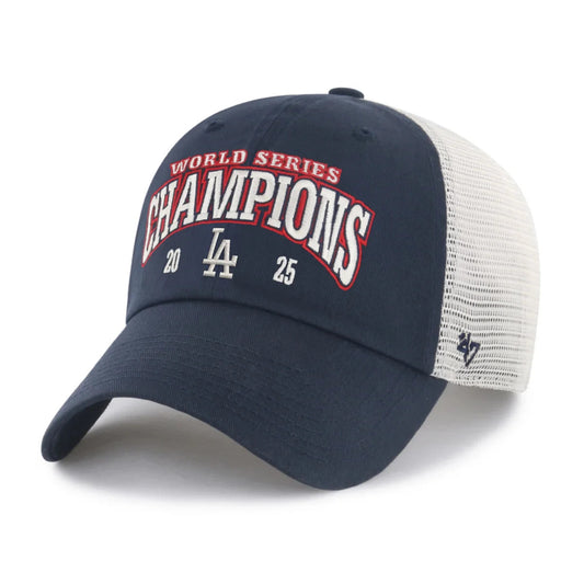 LOS ANGELES DODGERS 2025 WORLD SERIES CHAMPIONS '47 CLEAN UP CAP HAT