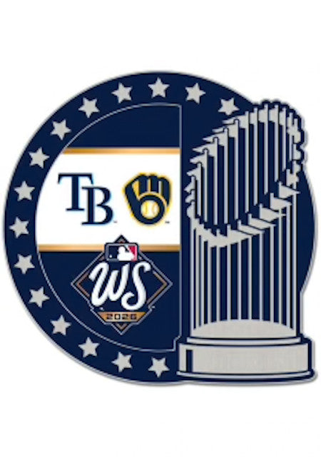 2026 World Series Dueling Milwaukee Brewers vs Tampa Bay Rays Collector Pin V1