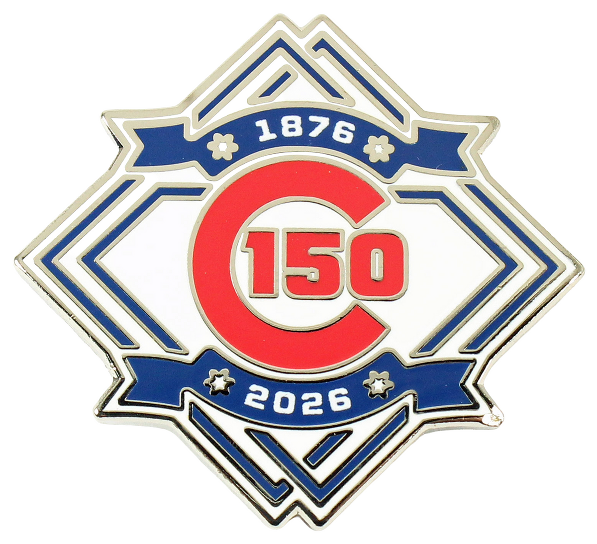 2026 Chicago Cubs 150th Anniversary Logo Pin