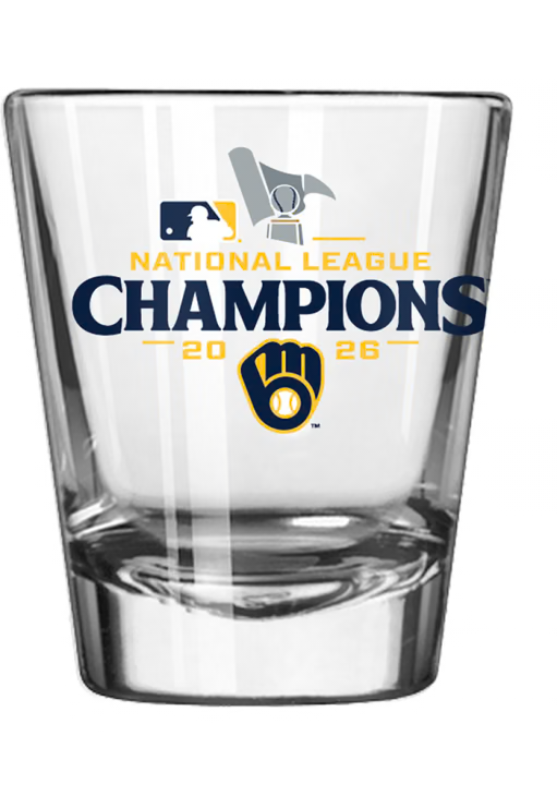 2026 MLB NL Champions Milwaukee Brewers 2oz Shot Glass NLCS World Series