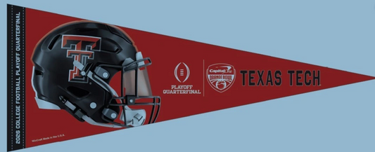 2025 2026 CFP Playoff Texas Tech Red Raiders Orange Bowl Pennant Quarterfinals
