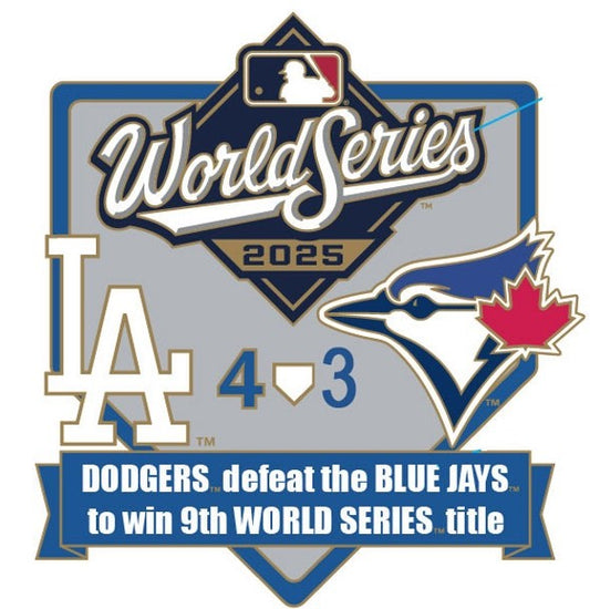2025 World Series Champions  Los Angeles Dodgers 9x Champions Pin