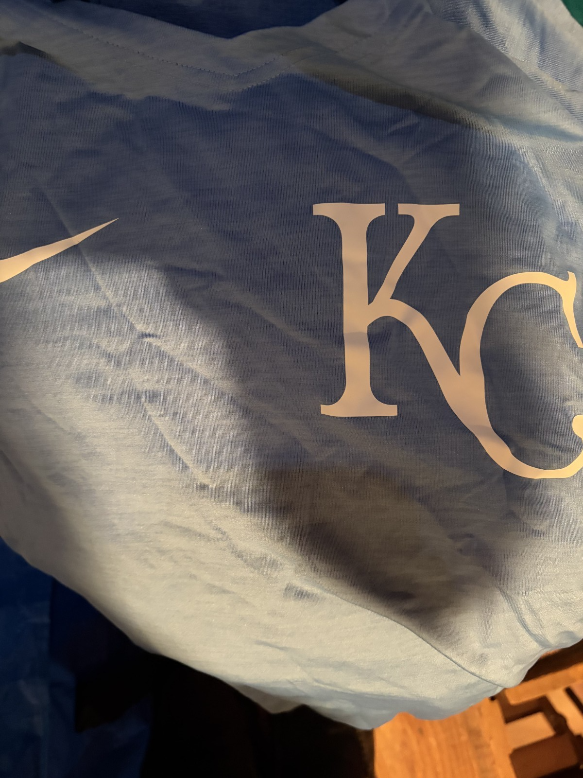 Kansas City Royals Nike MLB Authentic Collection V-Neck Batting Practice Large