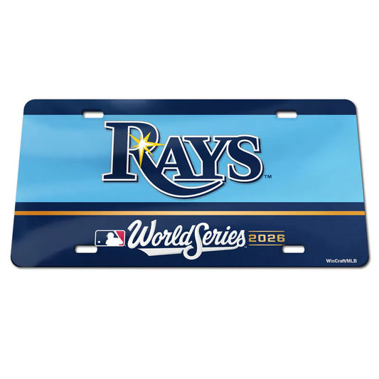 2026 MLB AL Champions Tampa Bay Rays  License Plate Acrylic ALCS World Series