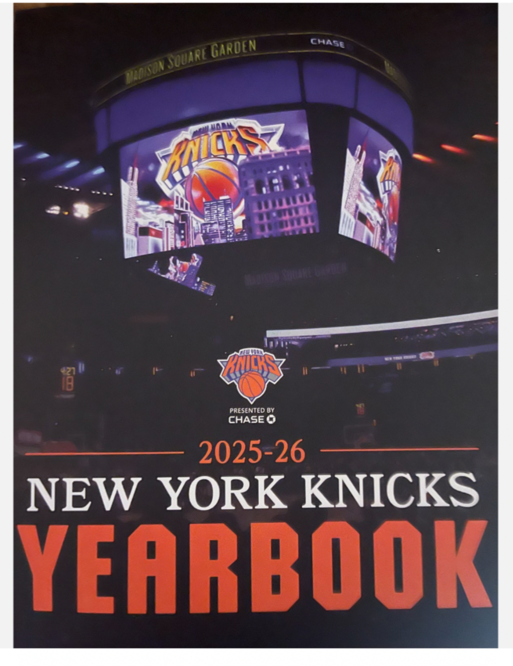 2025-2026 NBA New York Knicks Official Yearbook Jalen Brunson Karl Anthony Towns