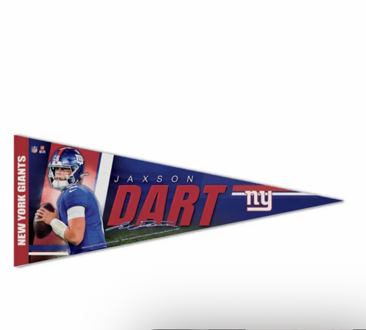 Jaxson Dart New York Giants Premium Pennant 12x30 NFL