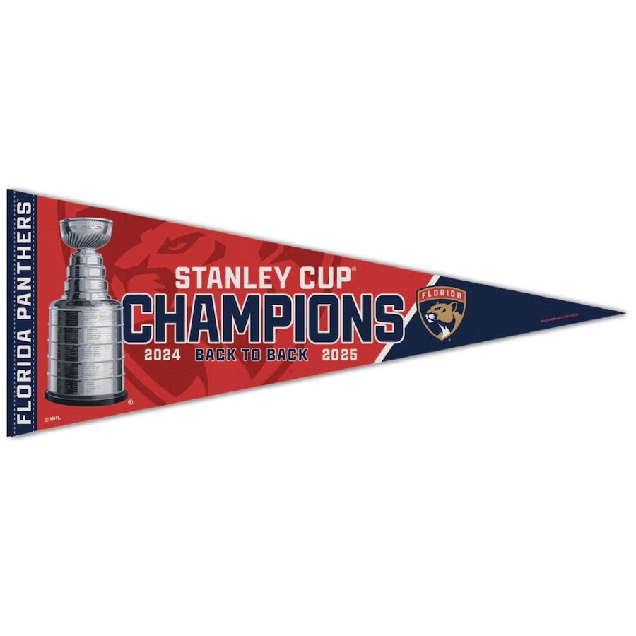 Florida Panthers 2025 NHL Stanley Cup Final Champions Pennant