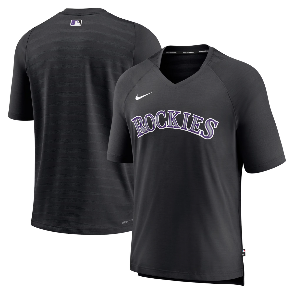 Colorado Rockies Nike MLB Authentic Collection V-Neck Batting Practice Large