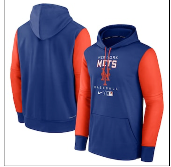 New York Mets Nike MLB Authentic Collection Hoodie Sweatshirt Large