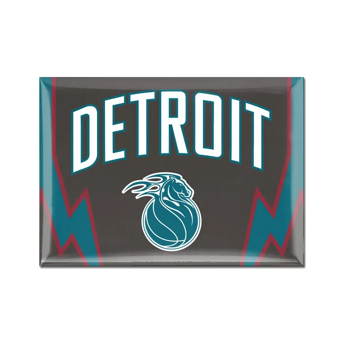NBA CITY EDITION 2025-2026 DETROIT PISTONS MAGNET TEAL