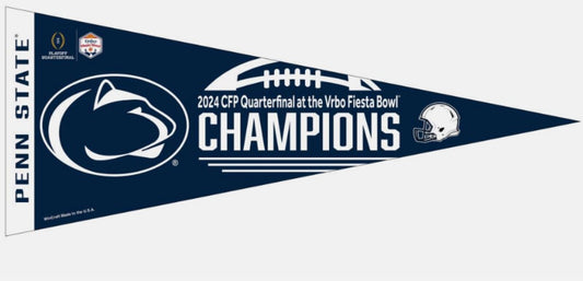2024 2025 Fiesta Bowl Champions Penn State Nittany Lions Pennant CFP Orange Bowl