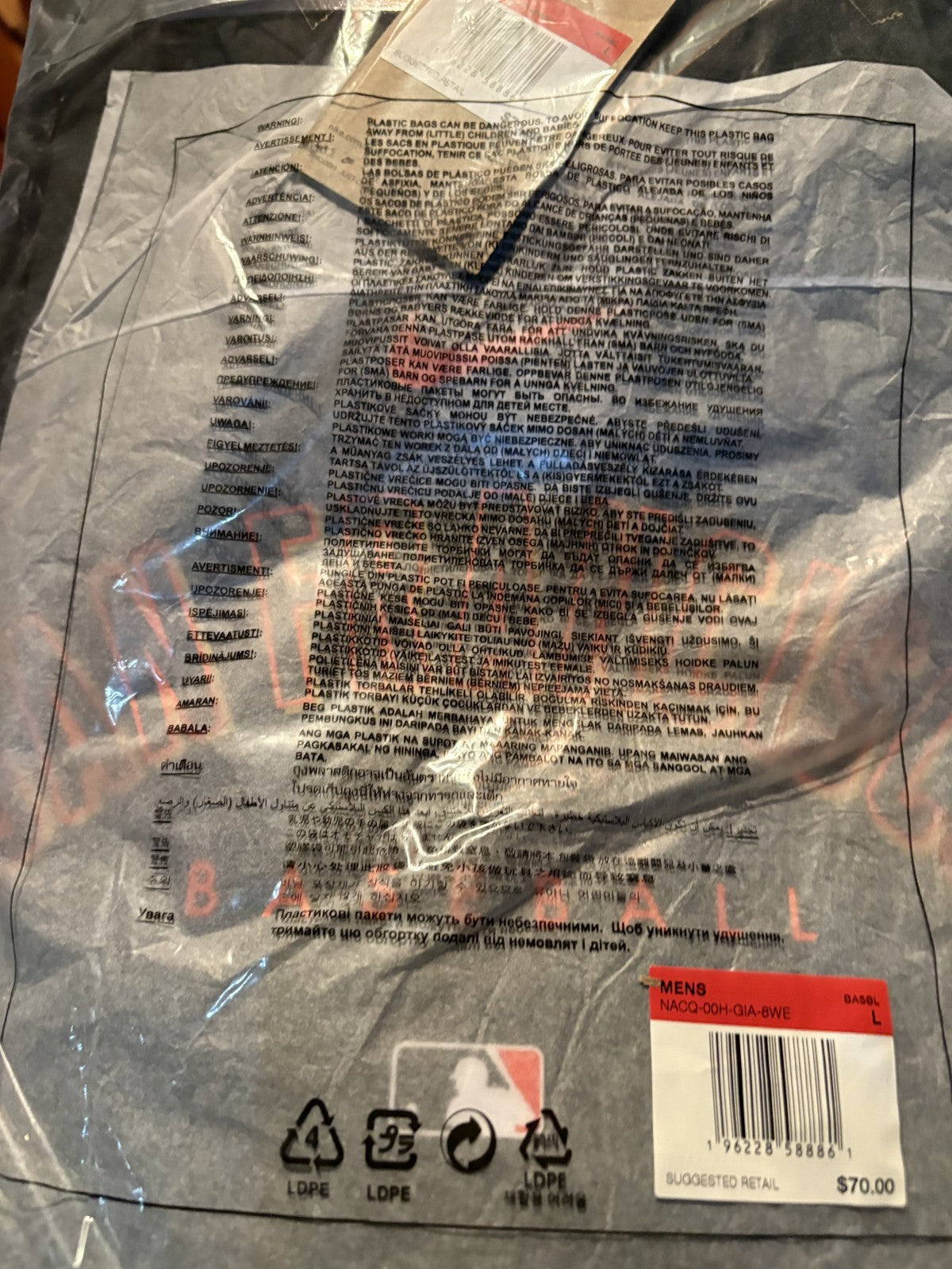 San Francisco Giants Nike MLB Authentic Collection Tri-Blend Early Hoodie Large
