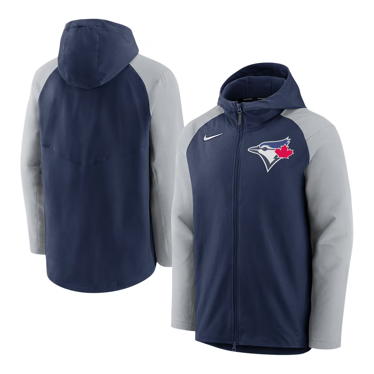 Toronto Blue Jays Nike Authentic Collection Raglan Full-Zip Hoodie Jacket Large