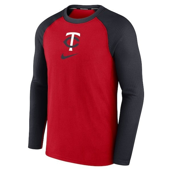 Minnesota Twins Nike MLB Authentic Collection Game Raglan Long Sleeve