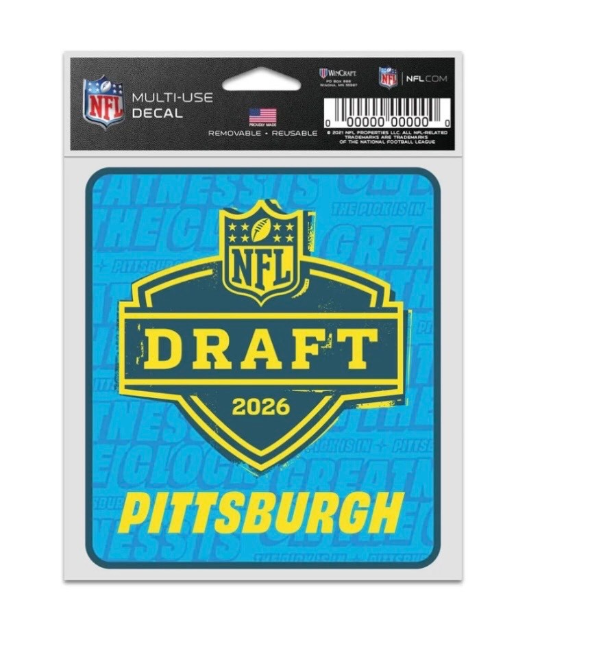 2026 NFL Draft Pittsburgh Logo Decal Fernando Mendoza