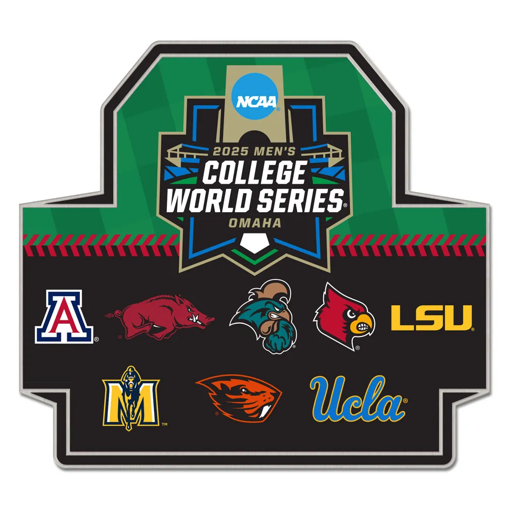 2025 NCAA Mens College Baseball World Series Pin CWS Omaha LSU OSU UCLA ARKANSA