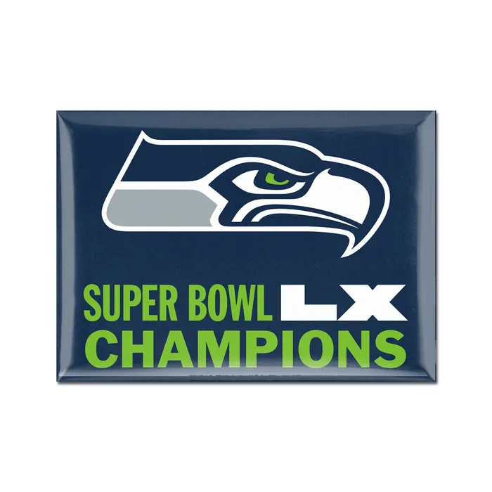2026 NFL SUPER BOWL LX 60 CHAMPIONS SEATTLE SEAHAWKS FRIDGE MAGNET
