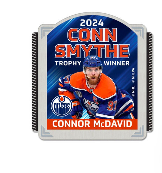 2024 Connor McDavid Conn Smyte Trophy Pin NHL Edmonton Oilers