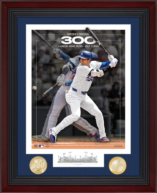 Shohei Ohtani Los Angeles Dodgers 300th Career Home Run Framed Coin 7/7/26 /2026