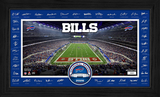 2026 Buffalo Bills Highmark Stadium First Game 9/17/26 Framed Photo 12x20