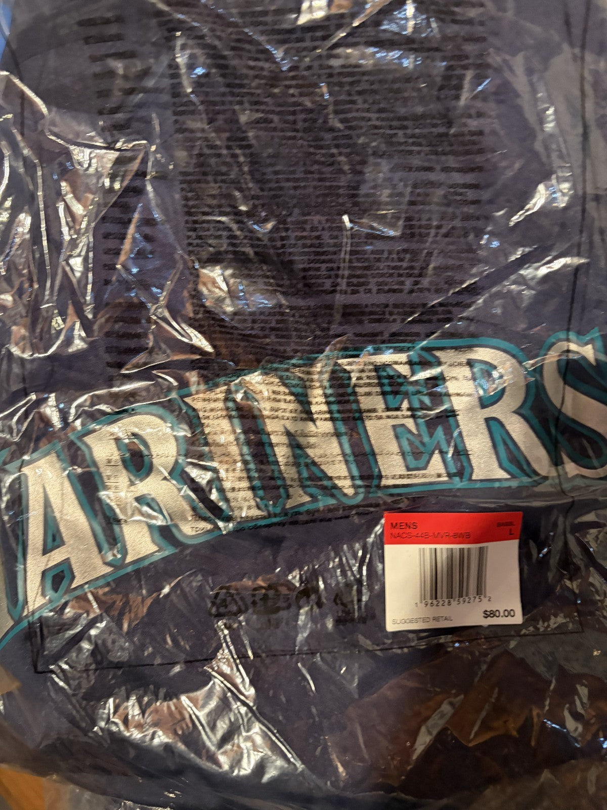Seattle Mariners Nike MLB Authentic Collection V-Neck Batting Practice Large