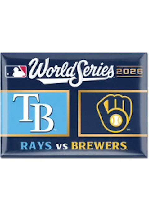 2026 World Series Dueling Milwaukee Brewers vs Tampa Bay Rays Magnet ALCS NLCS