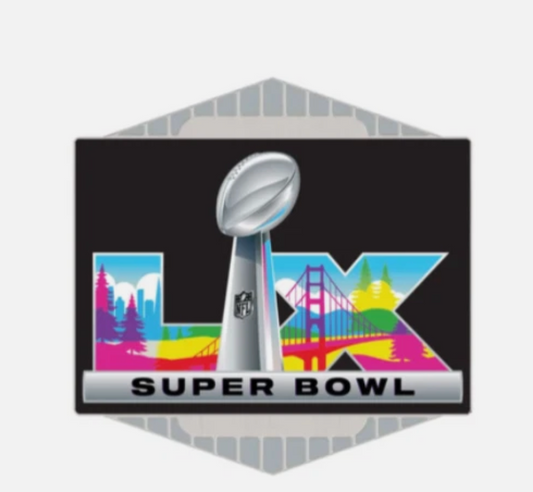 Super Bowl LX 60 Logo Pin Bay Area