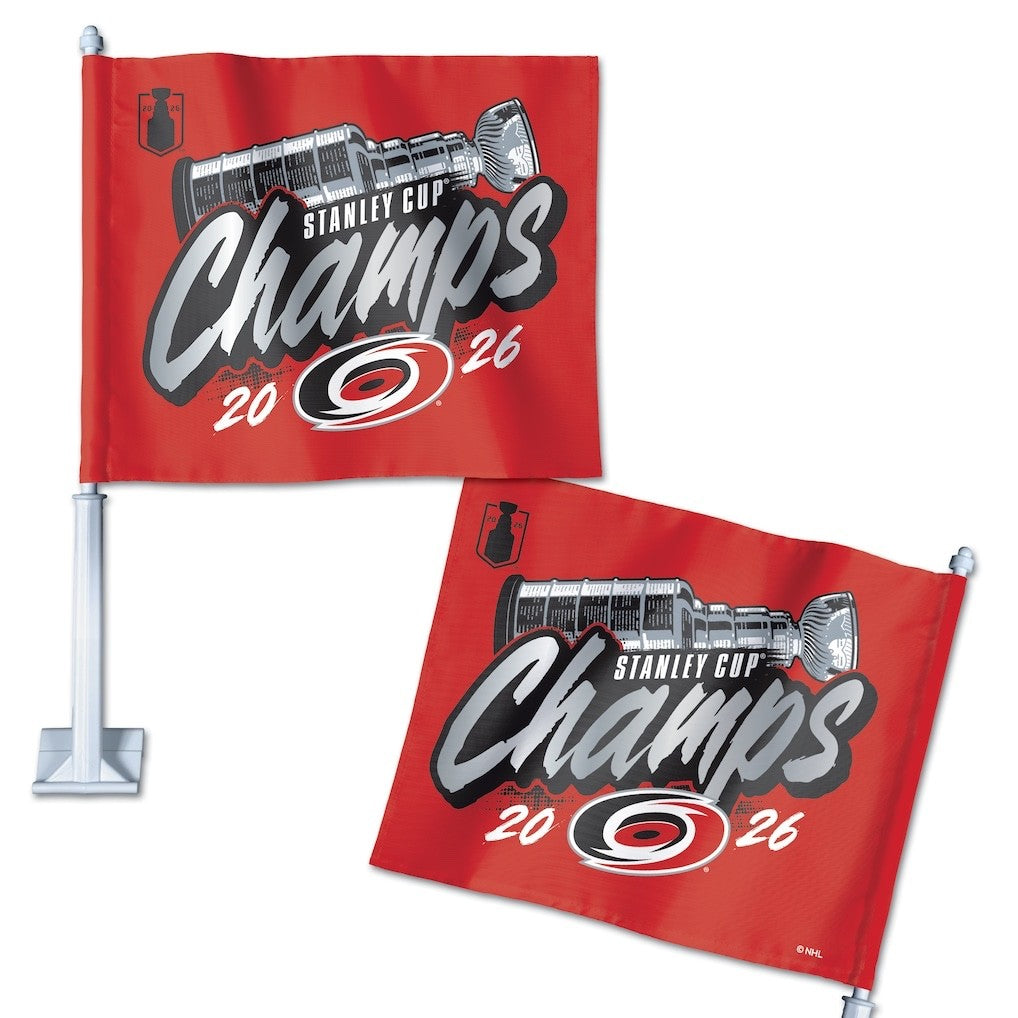 2025-2026 NHL Stanley Cup Champions Carolina Hurricanes  Car Flag