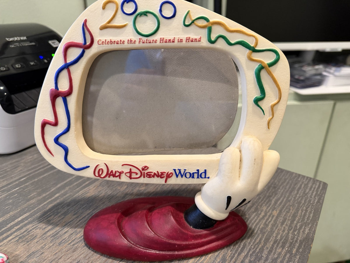Walt Disney World 2000 Picture Photo Frame Celebrate The Future Hand In Hand