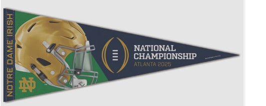 2025 National Championship CFP Pennant Notre Dame Ohio State Playoffs