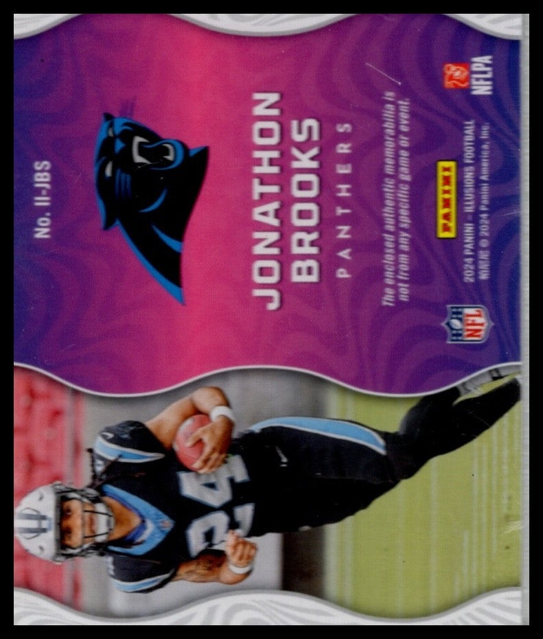 2024 Panini Illusions JONATHAN BROOKS RC Instant Impact Jersey Patch PANTHERS