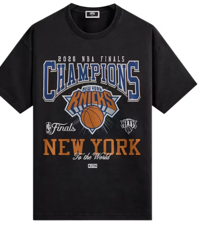 Kith x New York Knicks 2026 Champions Vintage Tee Large SHIPS NOW