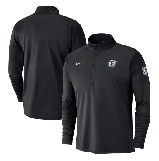 Brooklyn Nets Nike 2023/24 Authentic Coaches Half Zip Large