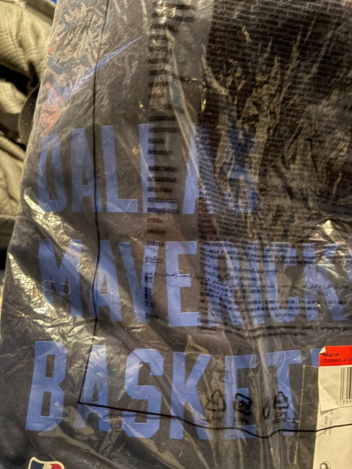 Dallas Mavericks Nike Navy 2023/24 Performance Spotlight On-Court Practice Large