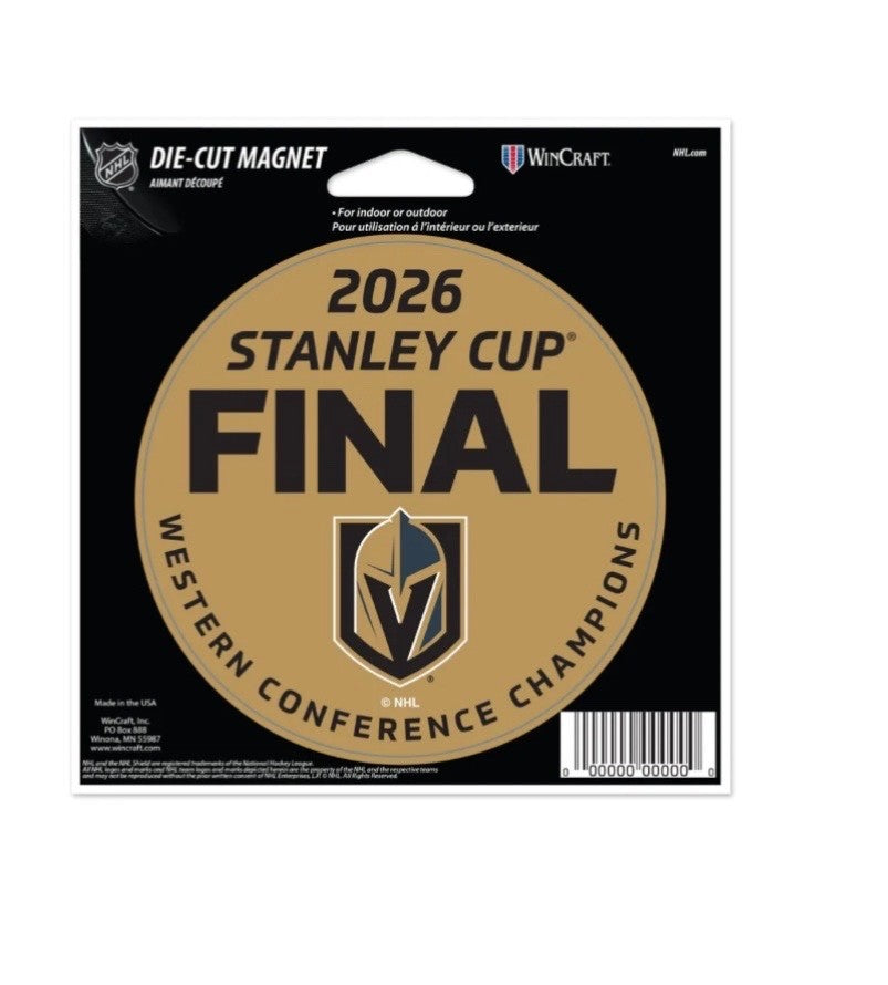 2026 NHL Stanley Cup Vegas Golden Knights Magnet Western Conference Champions