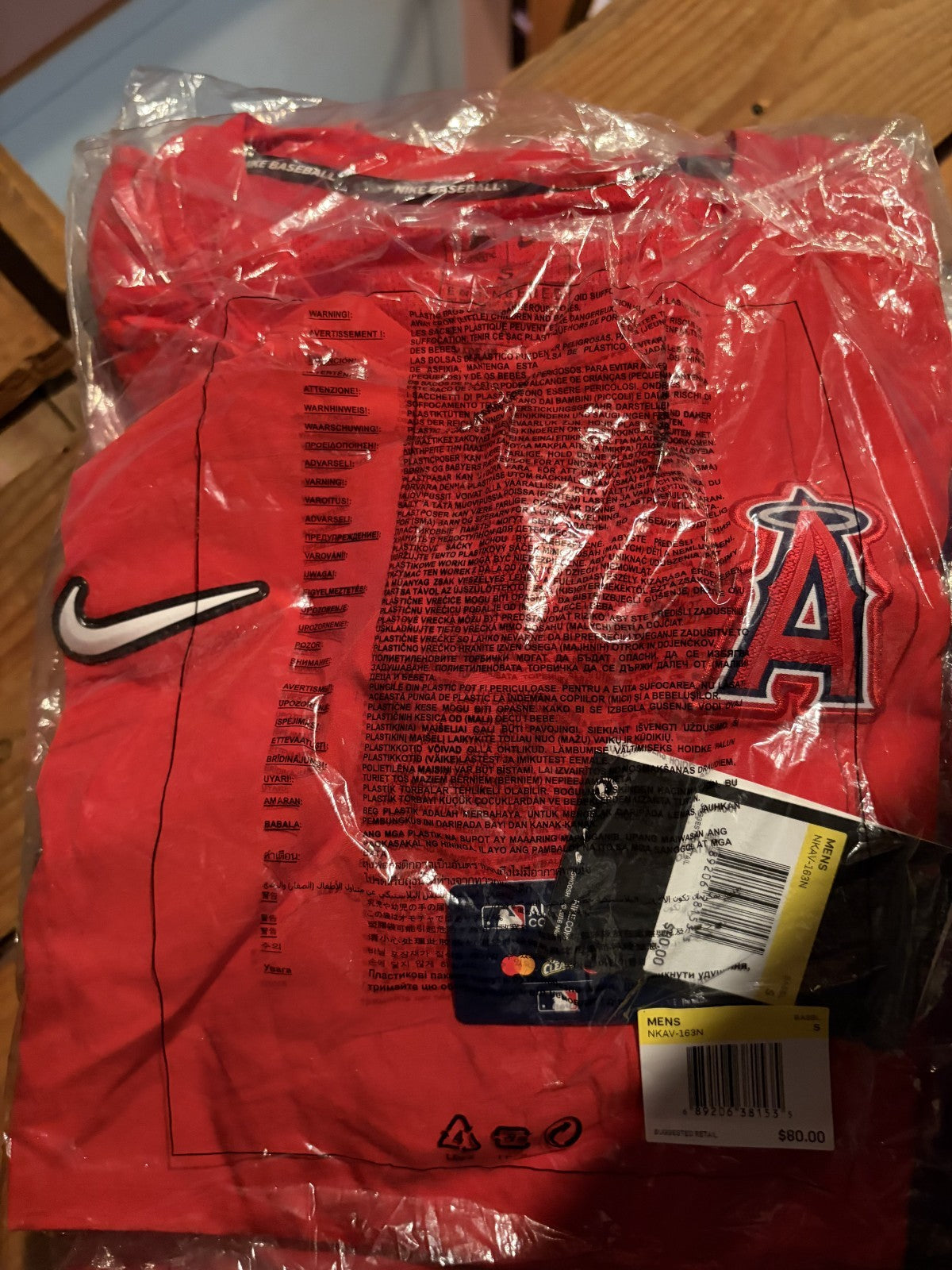 Los Angeles Angels Nike Authentic Collection Hot Pullover Jacket Small