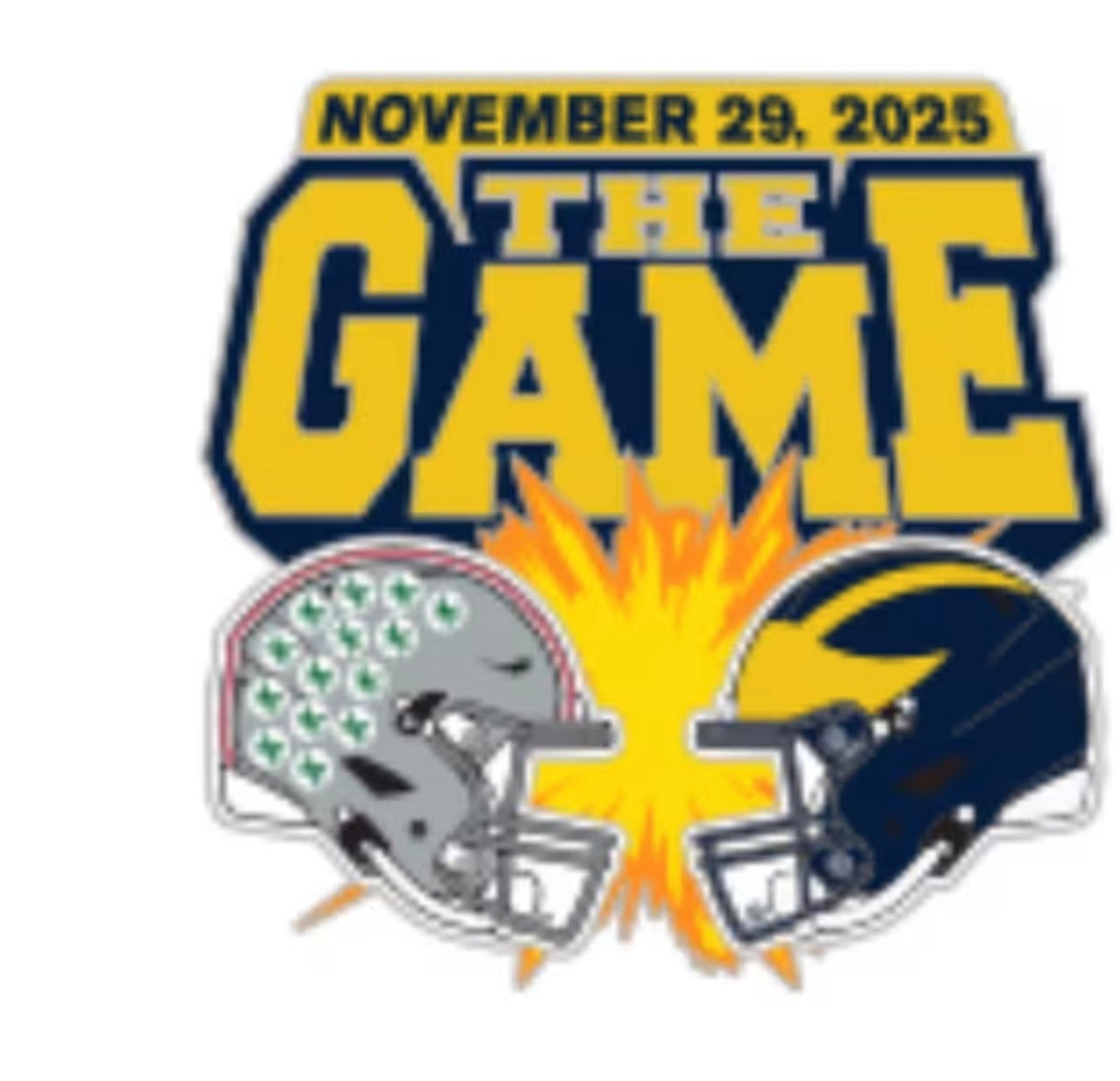 2025 The Game Michigan vs Ohio State 11/29/25 Game day pin
