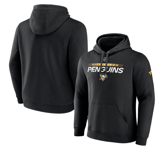 Pittsburgh Penguins NHL Fanatics Brand Hoodie Sweatshirt Pro Locker Room Large